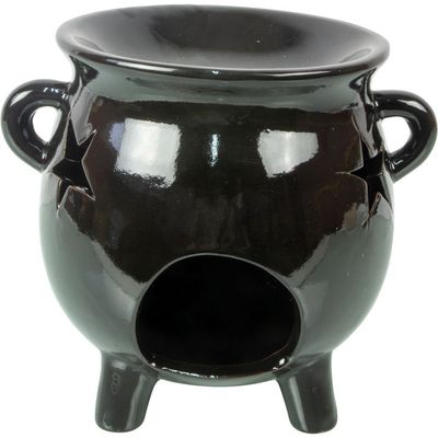 6.5&quot; Ceramic Oil Burner - Cauldron, SKU KH-08131, UPC 700317117421