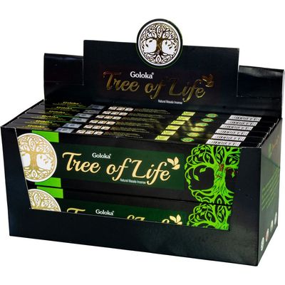Goloka Incense 15 grams - Tree of Life (Pack of 12), SKU KH-73120, UPC 700317067603
