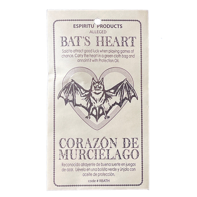 Bat’s Heart in Envelope, SKU RM-10375, UPC 6016205991924