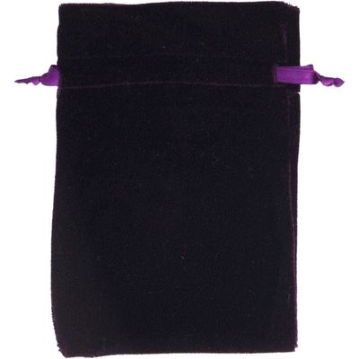 3&quot; x 4&quot; Premium Unlined Velvet Bag - Purple, SKU KH-60051, UPC 6016232396303