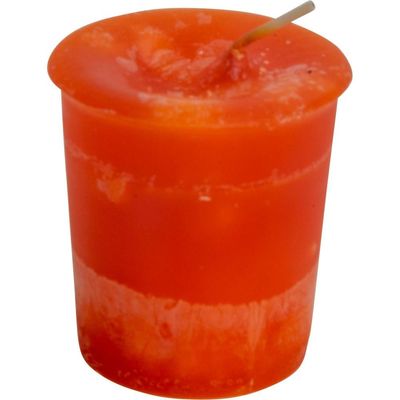 Joy Herbal Reiki Charged Votive Candle - Orange, SKU KH-81508-D18, UPC 6016203228220