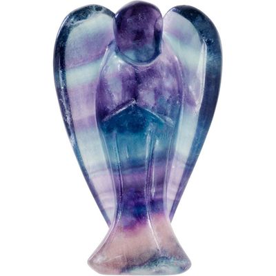 1.5&quot; Carved Angel Figurine - Fluorite, SKU KH-33501, UPC 6016209914998