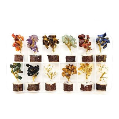 2.5&quot; Gemstone Trees (Pack of 12), SKU GMTREE-SET, UPC 700317123170