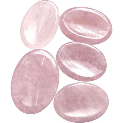 Worry Stone - Rose Quartz, SKU KH-62301-D12, UPC 6016203185172