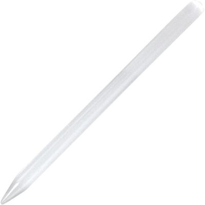5.5&quot; Selenite Reflexology Massage Wand, SKU KH-76101, UPC 6016215096077
