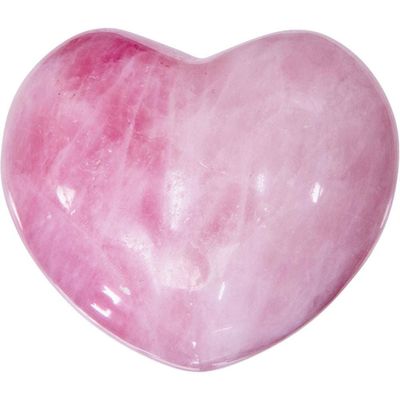 2&quot; Puffed Gemstone Heart - Rose Quartz, SKU KH-62351, UPC 6016255881831