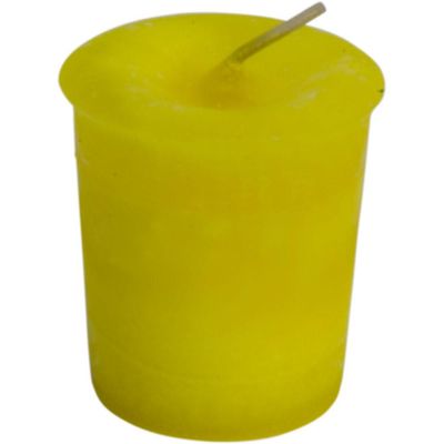 Solar Plexus Reiki Charged Chakra Votive Candle - Yellow, SKU KH-81548-D18, UPC 6016215853878