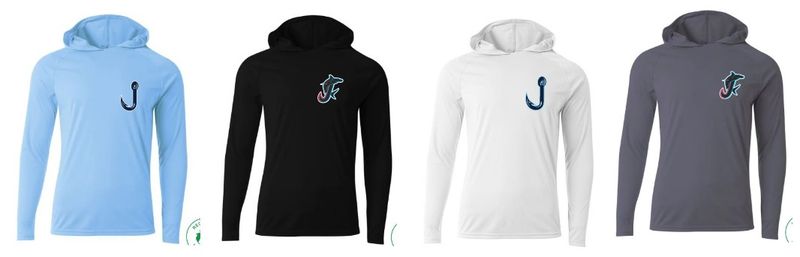 Adult Long Sleeved Dry-Fit Hoodie Left Chest Logo