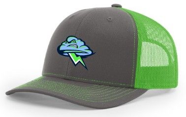 Charcoal/Neon Green Trucker with Storm Cloud