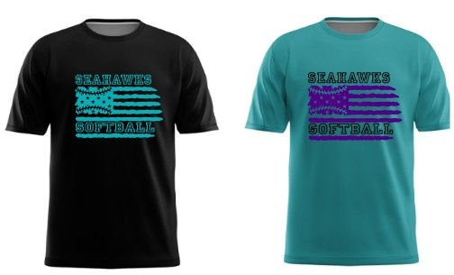 Seahawks Softball Flag Shirt Seahawks Softball Flag Shirt