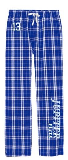 Jupiter Elite Blue Plaid Flannel Pants