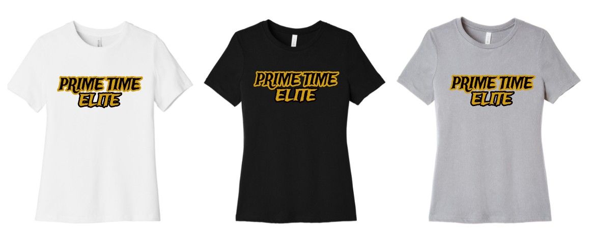 PTE BELLA+CANVAS® Women’s Relaxed Jersey S/S Tee Full Front Logo