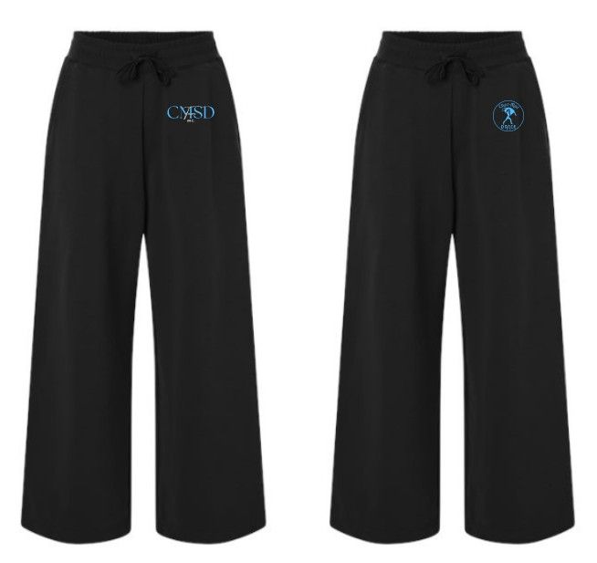 Women's French Terry Wide Leg Pants -