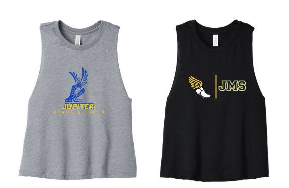 JMS Track Women's Racerback Cropped Tank JMS Track Women's Racerback Cropped Tank