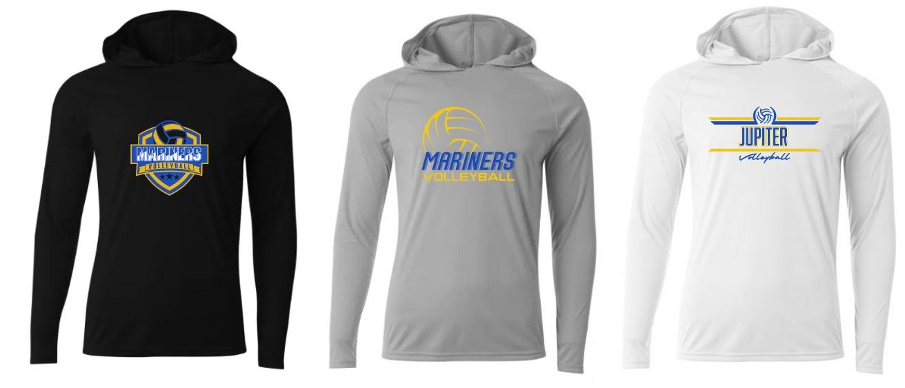 JMS Volleyball Long Sleeved Hooded DriFit