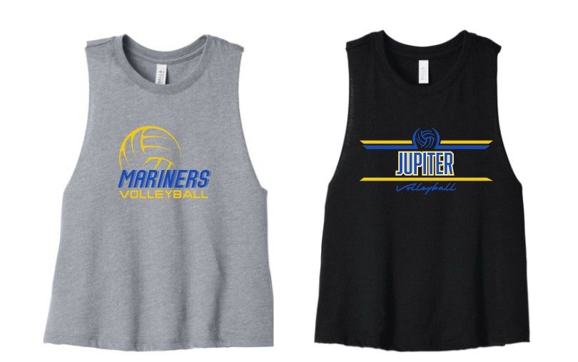JMS Volleyball Women's Racerback Cropped Tank