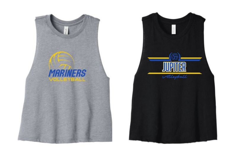 JMS Volleyball Women's Racerback Cropped Tank