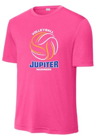 JMS Volleyball Pink Performance T-Shirt