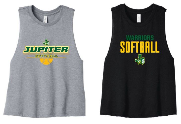 JHS Softball Bella & Canvas Women's Racerback Cropped Tank