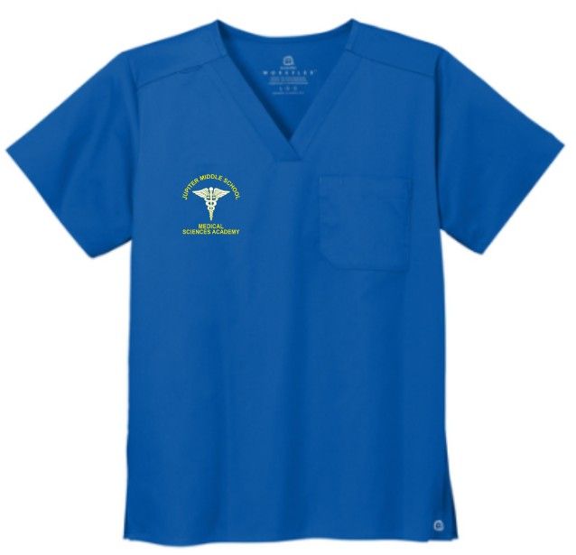 JMS WorkFlex Wink® Unisex Chest Pocket V-Neck Top