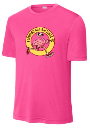 Flamingo Run For Rescues 5K Race Shirt Flamingo Run For Rescues 5K Race Shirt