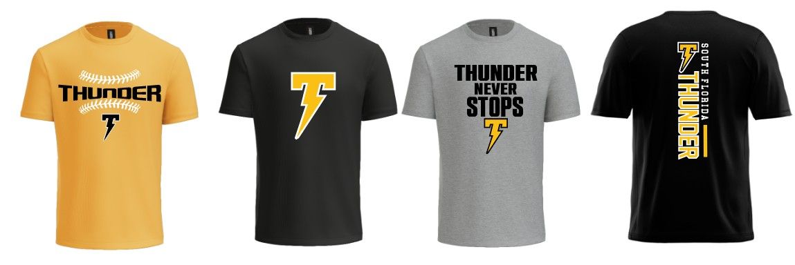 Thunder Fan District Tri Blend Cotton Tee with Thunder Back