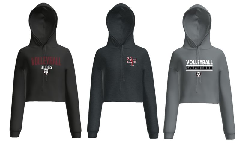 SF Volleyball Women's Bella + Canvas Cropped Hoodie SF Volleyball Women's Bella + Canvas Cropped Hoodie