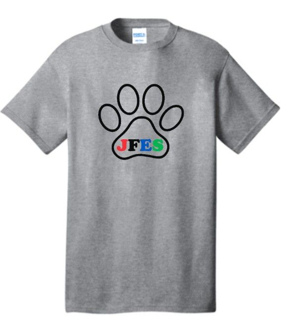 JFCES Gray Paw Sleeved Shirt (ONLINE ONLY)