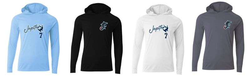 Coffey Hammerheads Black Long-Sleeve Dri-Fit Hoodie Coffey Hammerheads Black Long-Sleeve Dri-Fit Hoodie