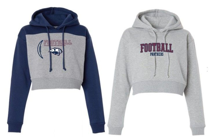 Dwyer Football Women's Cropped Fleece Hooded Sweatshirt Dwyer Football Women's Cropped Fleece Hooded Sweatshirt