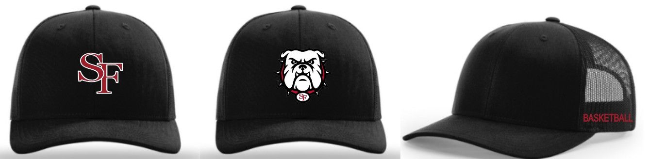 SF Basketball Trucker Hat Black