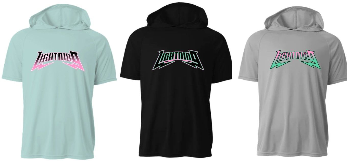 PBG Lightning Short Sleeved Hooded Performance Shirt