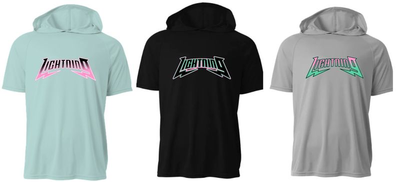 PBG Lightning Short Sleeved Hooded Performance Shirt PBG Lightning Short Sleeved Hooded Performance Shirt