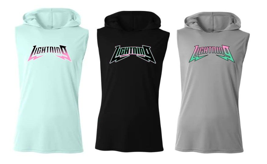 PBG Lightning Sleeveless Hooded Performance Shirt