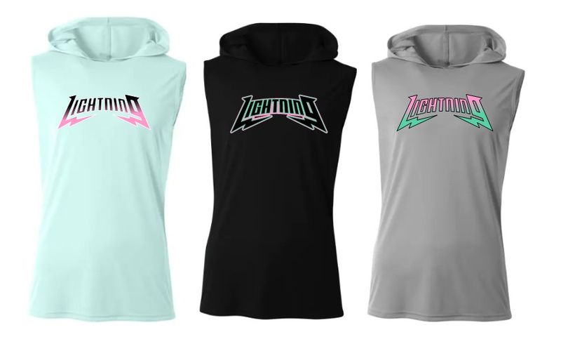 PBG Lightning Sleeveless Hooded Performance Shirt PBG Lightning Sleeveless Hooded Performance Shirt