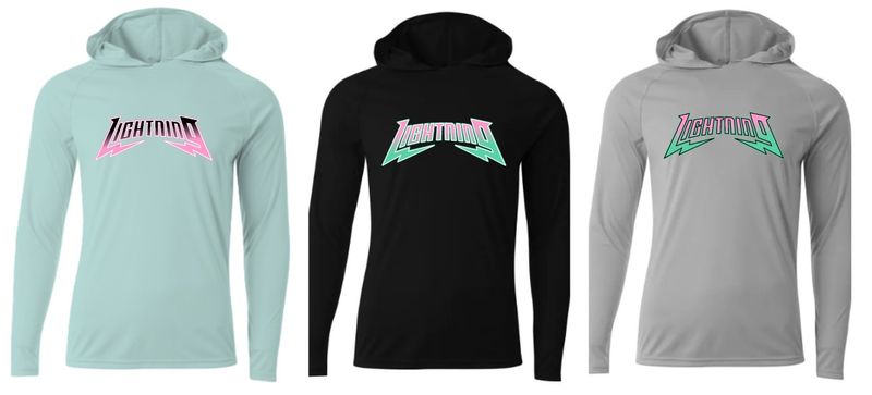 PBG Lightning Long Sleeve Dri-Fit Hoodie Full Front PBG Lightning Long Sleeve Dri-Fit Hoodie Full Front