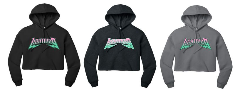 PBG Lightning BELLA+CANVAS® Women’s Sponge Fleece Cropped Fleece Hoodie PBG Lightning BELLA+CANVAS® Women’s Sponge Fleece Cropped Fleece Hoodie