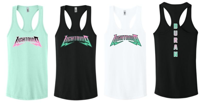 PBG Lightning Next Level Apparel® Women’s Ideal Racerback Tank PBG Lightning Next Level Apparel® Women’s Ideal Racerback Tank
