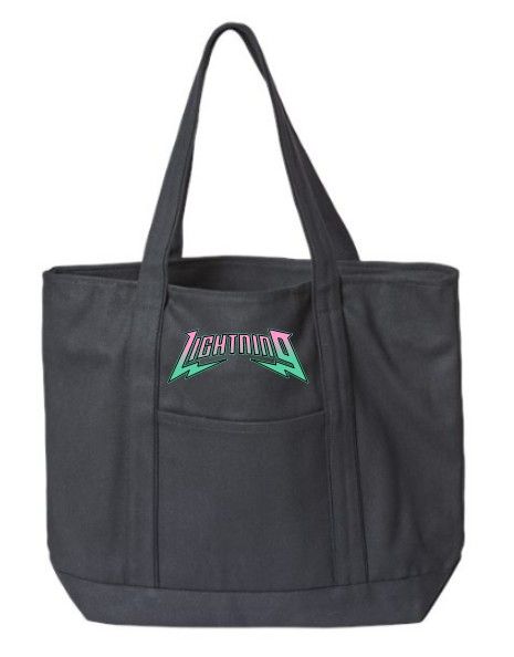 PBG Lightning Liberty Bag XL Zippered Cotton Canvas Resort Tote PBG Lightning Liberty Bag XL Zippered Cotton Canvas Resort Tote