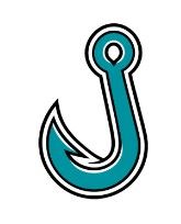 Beckham Hand J Hook Helmet Decal