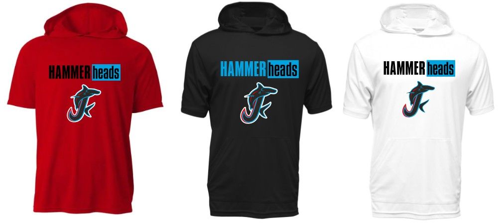 9U Fetzer HAMMERheads Short Sleeve Dri Fit Hoodie