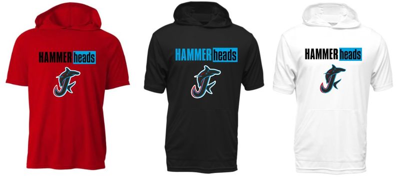 9U Fetzer HAMMERheads Short Sleeve Dri Fit Hoodie