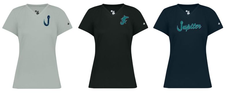 LaPlaca Hammerheads Women's Badger BCore Performance VNeck