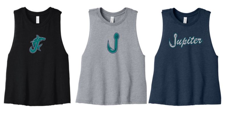 LaPlaca Hammerheads Women's Racerback Cropped Tank