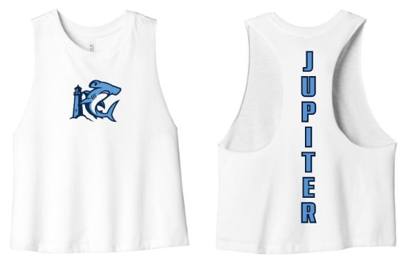 The Jupiter Boys Bella & Canvas Women's Racerback Cropped Tank