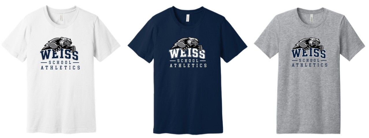 Weiss School Athletics BELLA+CANVAS® Unisex Jersey S/S Tee Full Front Weiss School Athletics BELLA+CANVAS® Unisex Jersey S/S Tee Full Front