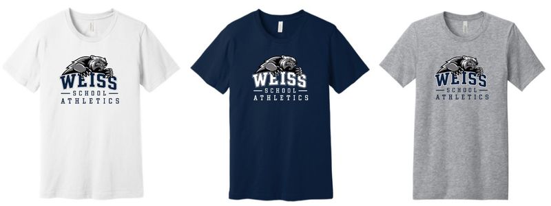Weiss School Athletics BELLA+CANVAS® Unisex Jersey S/S Tee Full Front