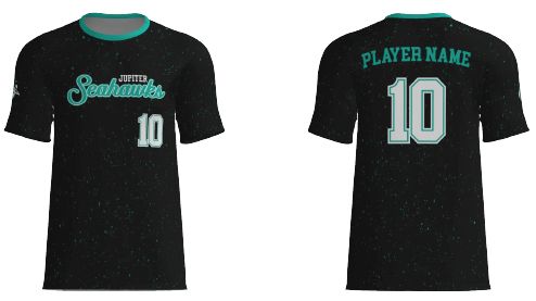 Seahawks Sublimated Black and Teal Practice Jersey ORDER PERIOD 9/15-9/20 Seahawks Sublimated Black and Teal Practice Jersey ORDER PERIOD 9/15-9/20