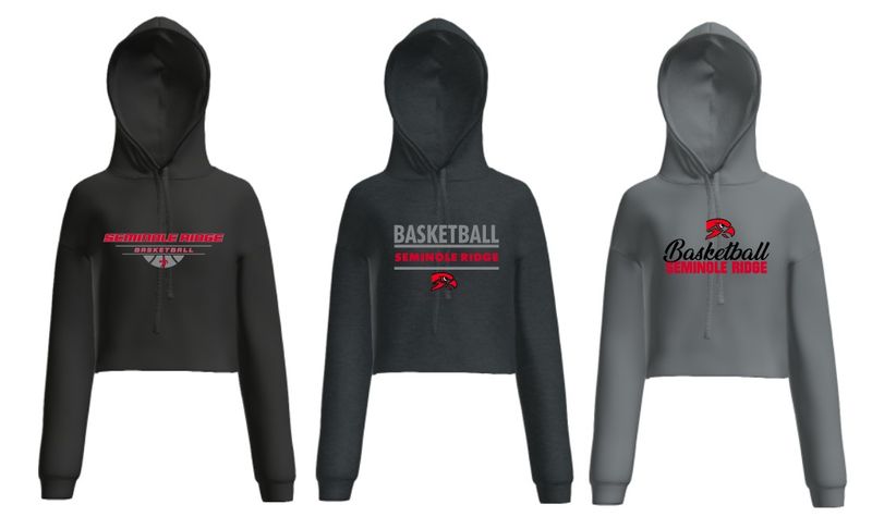 Seminole Ridge Basketball Women's Bella + Canvas Cropped Hoodie