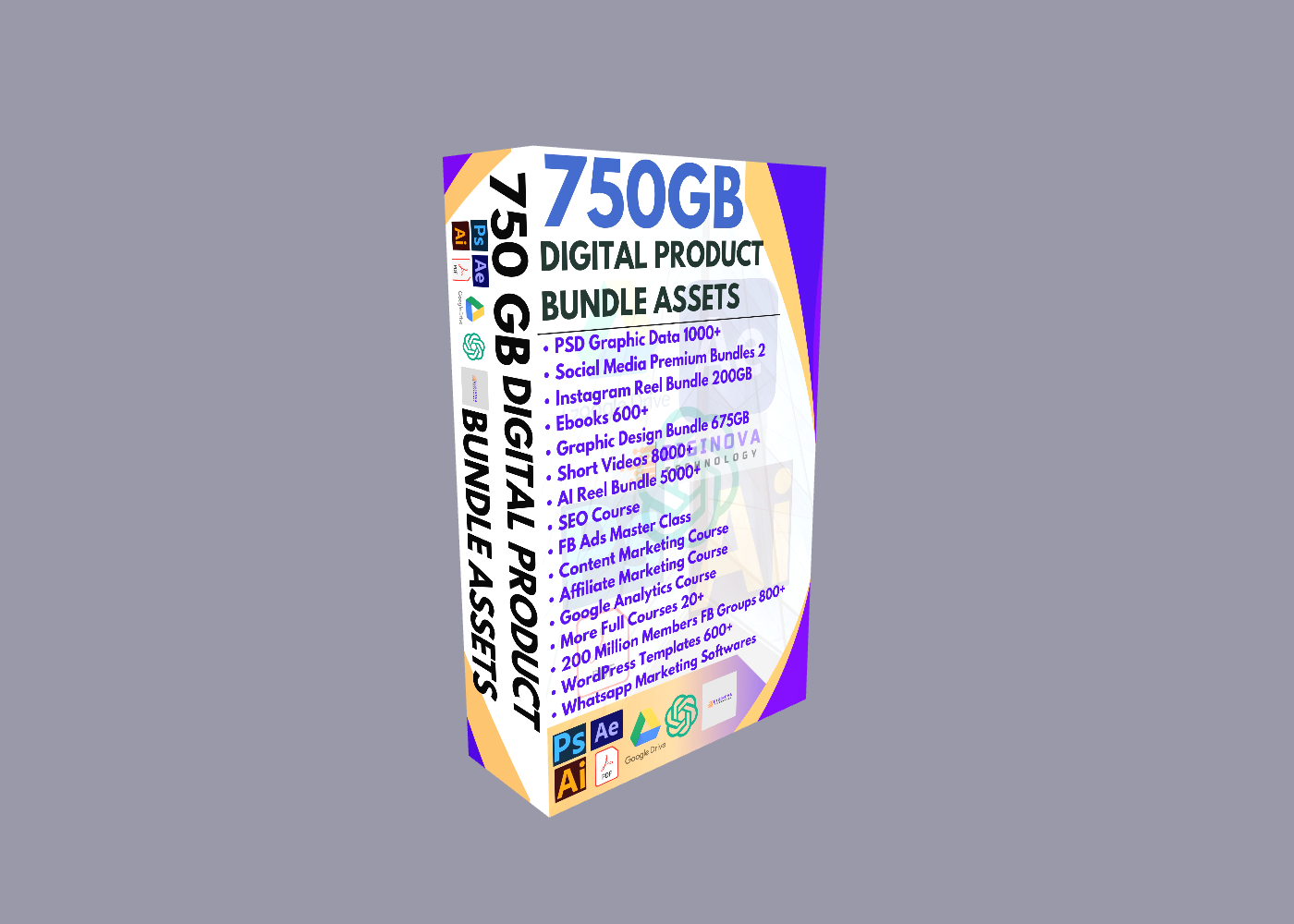 750GB Digital Product Bundle Assets